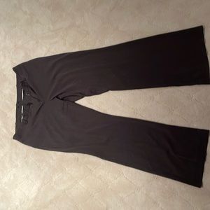 Brown Pinstriped Wide Leg Formal Pants Size 12